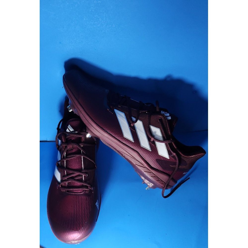 Adidas Adizero Afterburner  Men's Size‎ 14 Maroon Metal Baseball Cleats H00977
